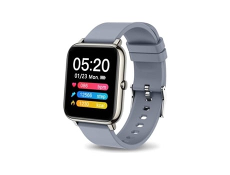 Reloj inteligente unisex con alarma StopWatch impermeable IP67 para Android iPhone-Gris VEANXIN