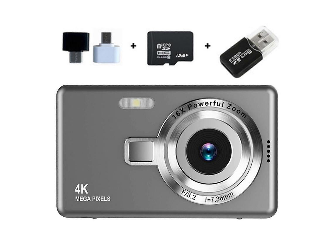 Mini cámara digital de bolsillo con zoom de 16x, cámara pequeña para fotografía al aire libre TAISHENGDA