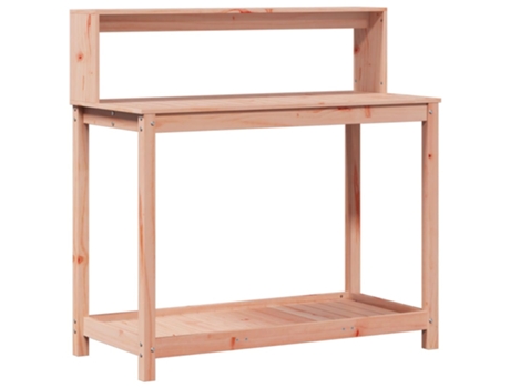 Mesa de plantación con estantes madera Douglas VIDAXL (108x50x109,5 cm)