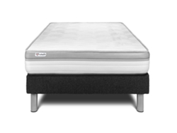 Set Vital Relax 120 X 190 Cm Kit Somier Negro