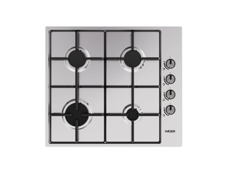 Placa de Gas HAEGER PG-4GI.008A (58 cm - Inox)