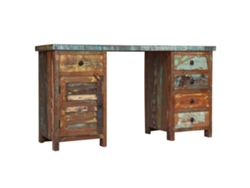 Maison Exclusive - Escritorio Con Pedestal Madera Maciza Reciclada 140x50x77 Cm
