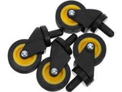4 Piezas Kit De Ruedas Giratorias Para Carrito De Limpieza Soporte Pesado Reemplazo Para Carritos Ruedas De Alta