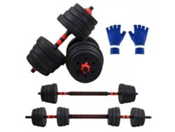 Par de mancuernas ajustables Maxifit de 30 kg con accesorios Mobiclinic (51 x 135 cm)