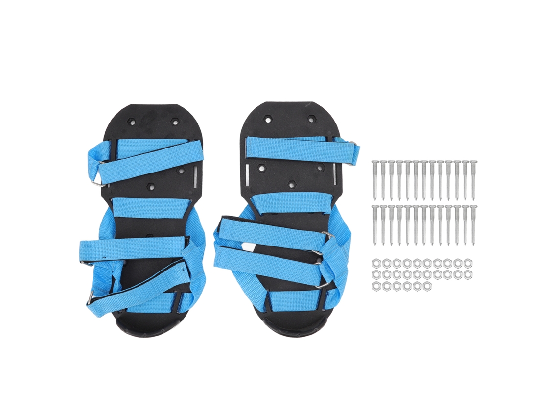 Zapatos Aireadores De Césped Con Puentes, Escarificador Para Suelo De Jardín, Azul