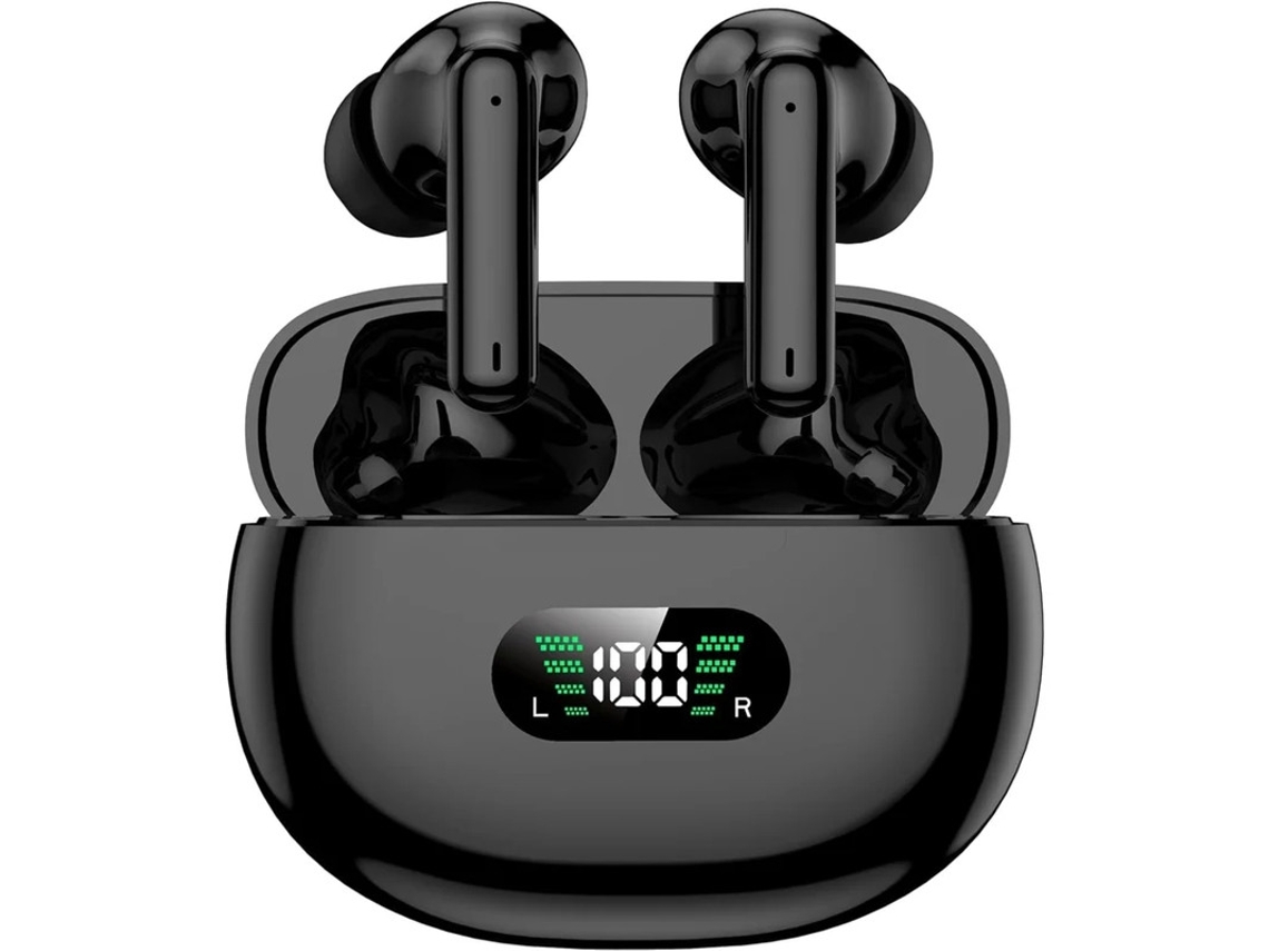 Auriculares Sem Fios Intra Desportivos Led Estéreo Yizhood Bluetooth Negro