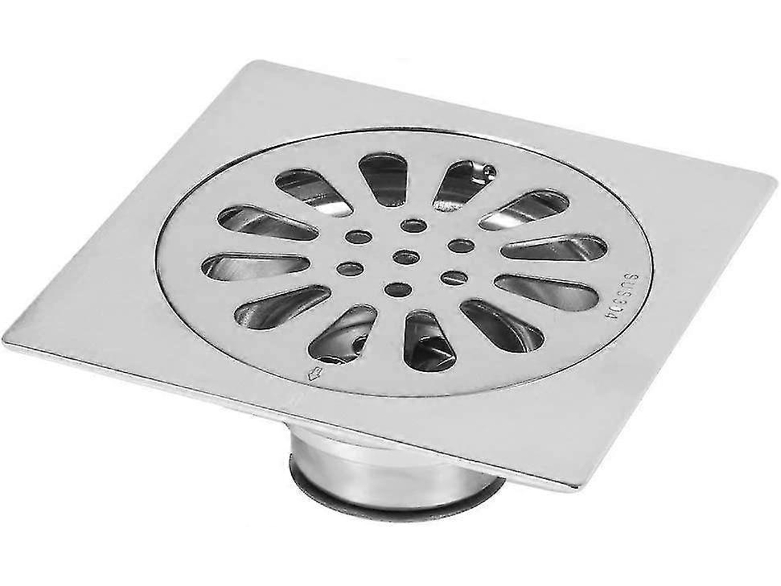 Drenaje De Regadera Cuadrado De Acero Inoxidable Grueso Antihuellas Y Antihuella Para Baño