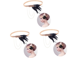 Conjunto De 3 Diademas Ligeras Estilo Años 20 Para Bodas Y Graduaciones.