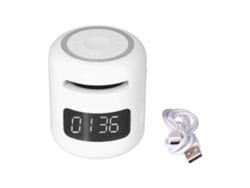 Altavoz Bluetooth con reloj (función multifuncional, pantalla LED)