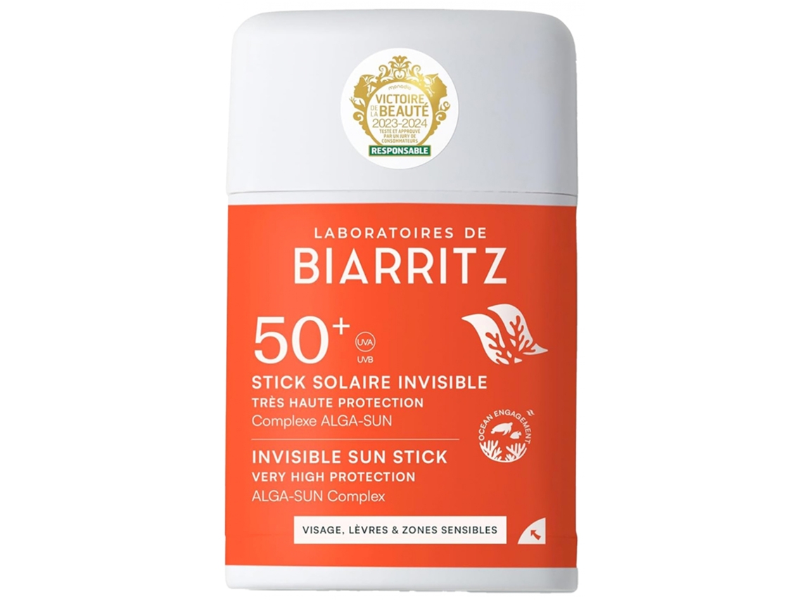 LABORATOIRES DE BIARRITZ Stick Solaire Invisible Spf50 Bio 10 G