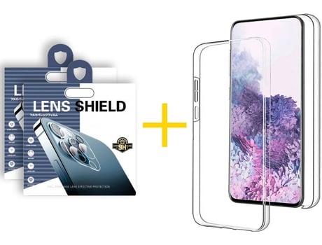 Carcasa + 2 Protectores de Cámara para Samsung Galaxy S21 Plus 5G ACCETEL Transparente Claro