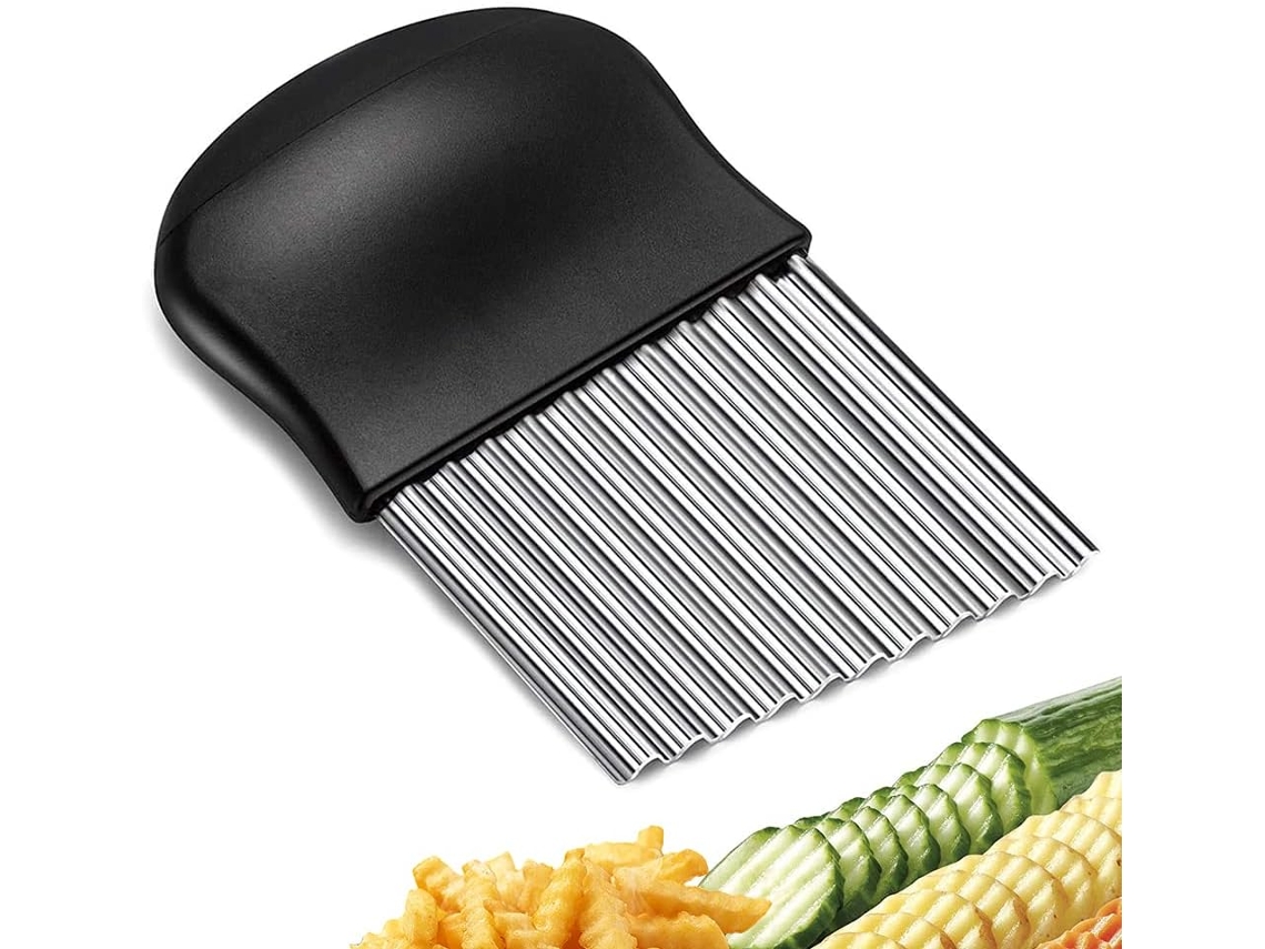 Cortador de hendido innovador, herramienta versátil para una presentación elegante de alimentos, la hoja de acero inoxidable garantiza un corte preciso, P