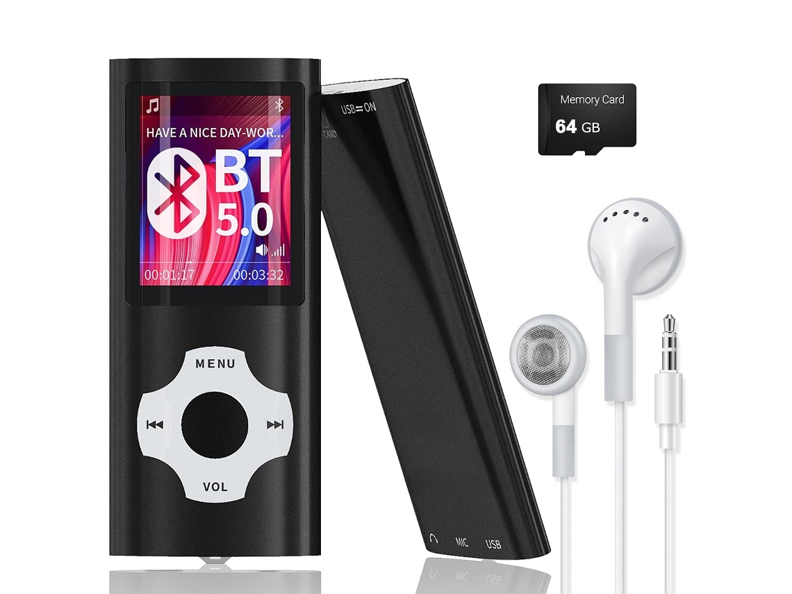 Reproductor Mp3/mp4 64gb Bluetooth 5.2 Radio Truyuety
