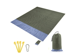 Manta De Playa Impermeable Portátil Para Picnics, Acampadas Y Uso Al Aire Libre, Alfombra De Tierra.