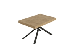 Mesa extensible Niket 130/234x90 cm roble natural con patas antracita Itamoby