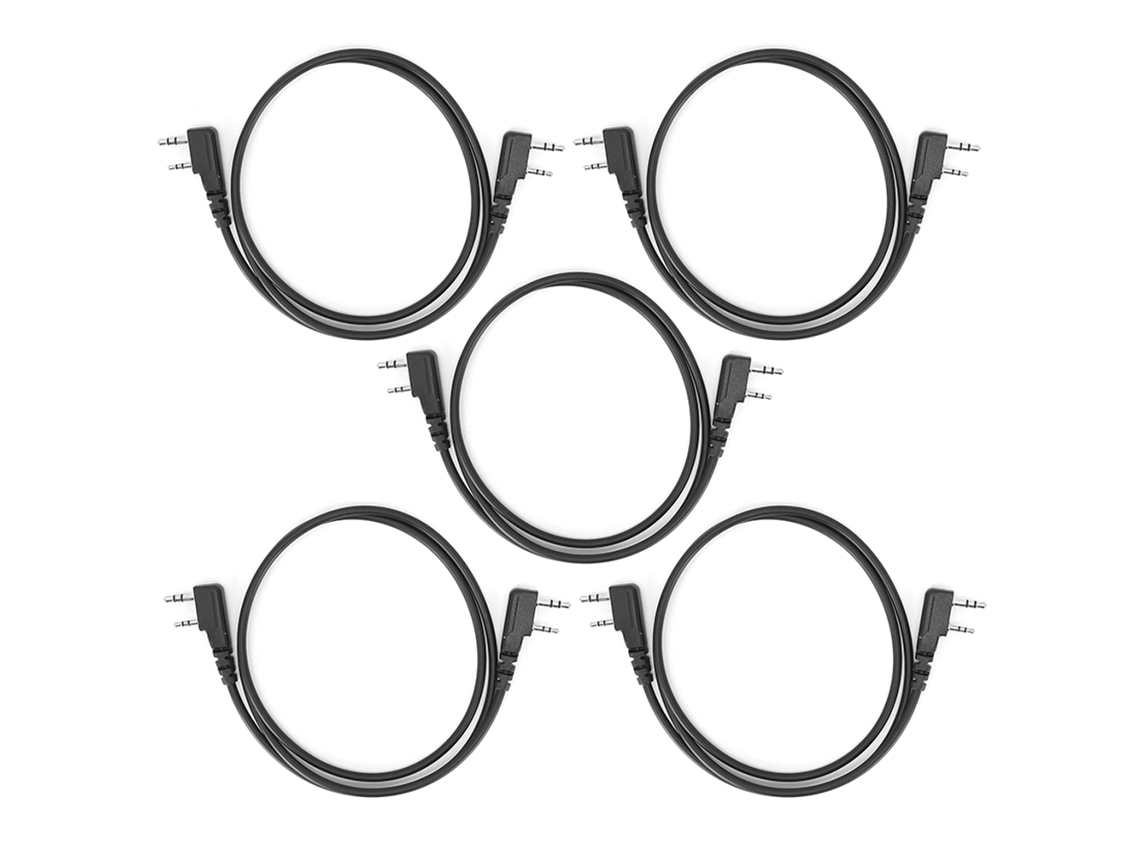 5 Cables De Clonación De 2 Pines Para Accesorios De Copia De Radios Bidireccionales K-head