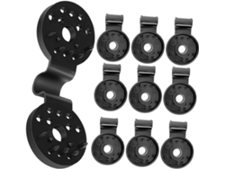 50 Clips Redondos Reutilizables Para Fijar Mallas Y Herramientas De Jardinería.
