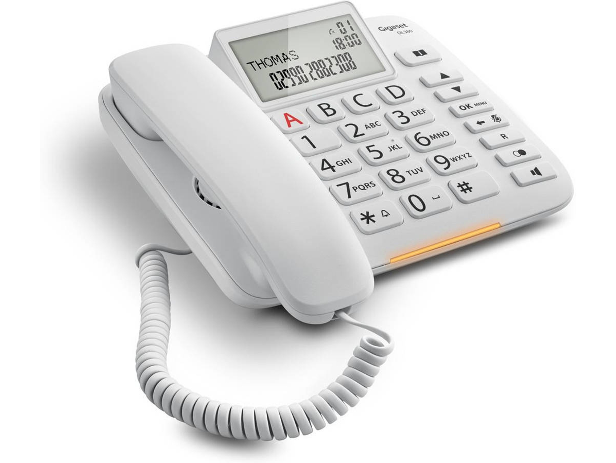 Teléfono GIGASET DL380 Con Cable Blanco