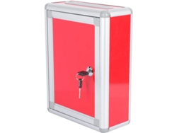 Besportble Buzón De Sugerencias Rojo Con Cerradura Alipis Y Trabajo 28.50 X 22.00 X 10.00 Cm Pulgadas -colo...