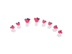 Juego De 8 Separadores De Dedos De Silicona Con Forma De Flor Para Pedicura Y Decoración De Uñas 13