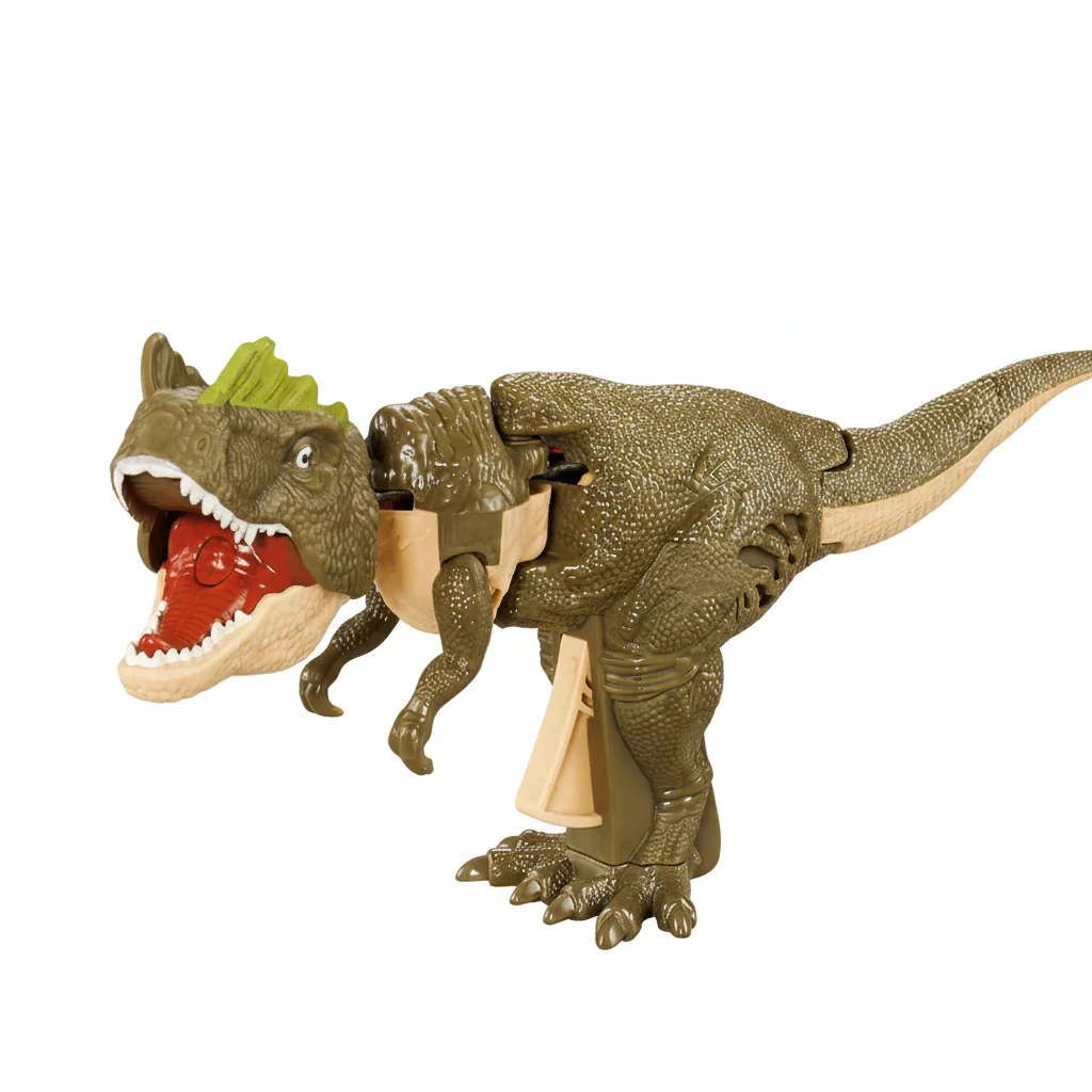 Figura de acción de dinosaurio, modelo Tyrannosaurus Rex, con efectos de sonido y articulación. MDUG (marrón)