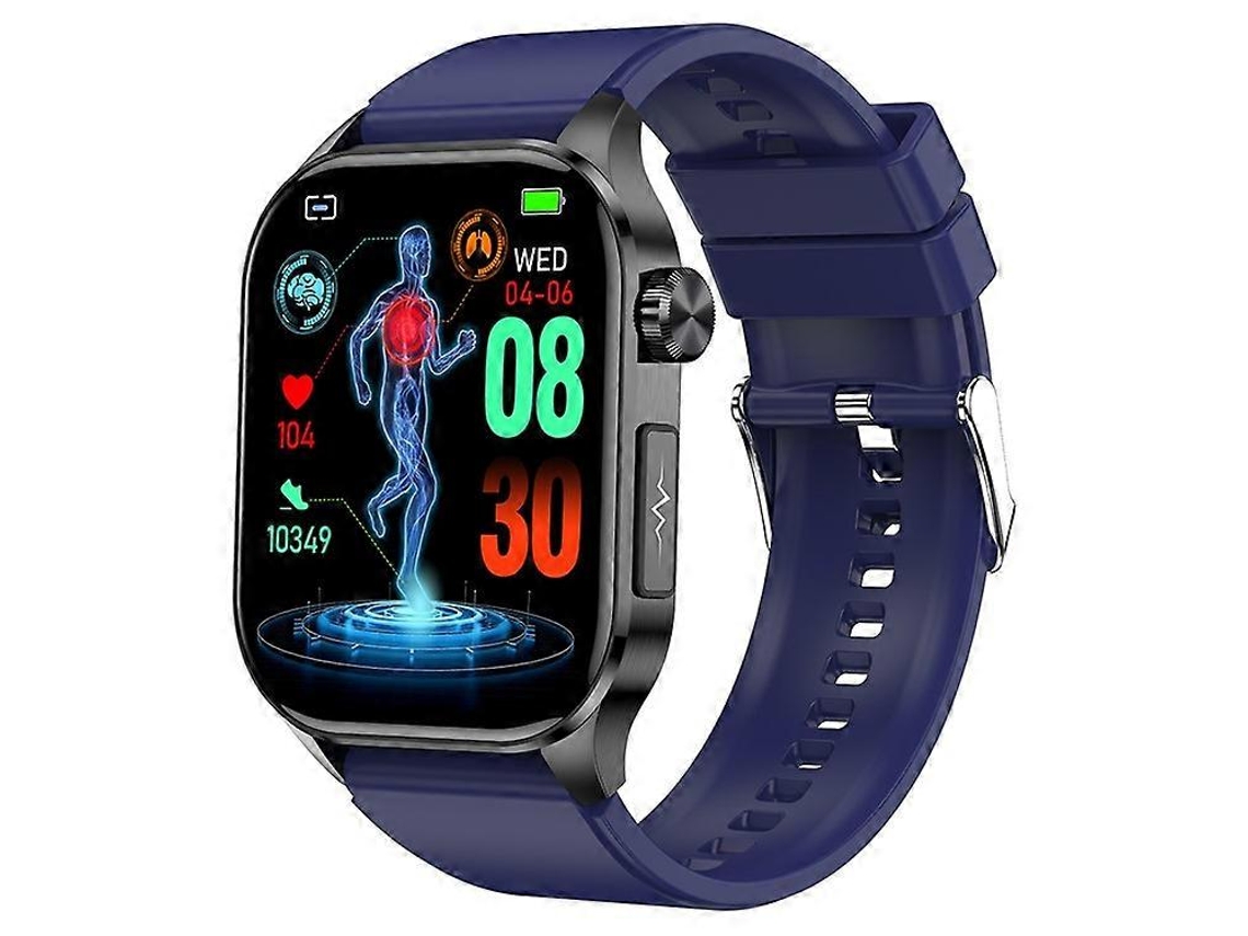 Reloj inteligente ET580 con pantalla AMOLED de 2.04", monitor de salud ECG y correa de silicona Ly Ebike
