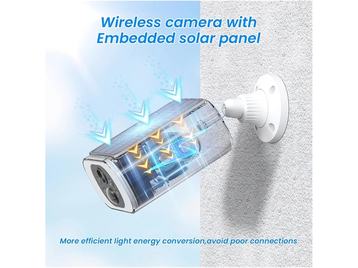 Cámara De Seguridad Solar Exterior Con Batería 3mp 5mp 2