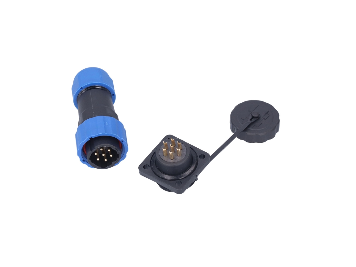 2026-conector De Alimentación Aérea Cuadrado Impermeable Enchufe Tomacorriente Ac 380v Sp207 Pin Adaptador