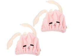 Te, 2 Piezas Toalla De Microfibra Para Cabello Largo, De Secado Rápido, Gorro De Baño Para Niño