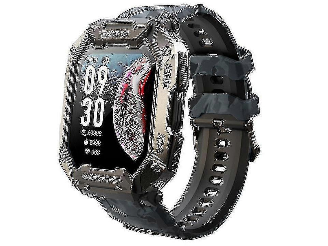 Reloj inteligente militar para exteriores, resistente al agua hasta 5 ATM, reloj táctico para hombre Ly Ebike