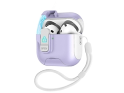 Estuche protector automático para auriculares con bloqueo de interruptor para AirPods 2/1