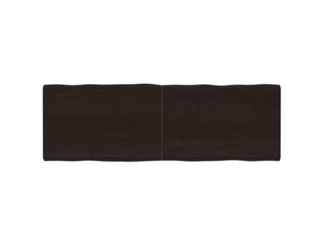 Tablero mesa madera tratada borde vivo marrón VIDAXL (180x60x(2-6) cm)