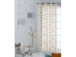CORTINA CON OJALES ESTAMAPADA INFANTIL 140x260 CM ALGODÓN FABRICADO EN ESPAÑA EDADDEHIELO HACIENDO EL INDIO