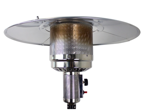 Estufa de gas exterior con ruedas MOBICLINIC Forma de seta Gas butano Negro Nilo