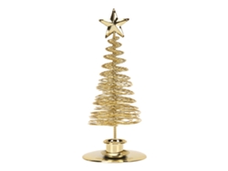 Suporte De Vela Em Forma De Árvore De Natal Dourado Para Decoração Festiva