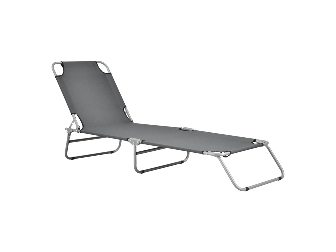Tumbonas CASA.PRO (Acero - Gris - 186x55x24 cm)