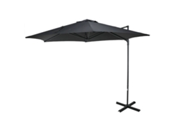 Well Home - Sombrilla Colgante Push Up Base De Acero Cruzado