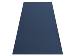 Alfombra con Refuerzo de Goma Rumba 1390 Un Solo Color Azul Oscuro (130 x 200 cm)