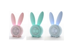 Despertador Digital Infantil, Coelhinho Fofo, Despertador Multifuncional Com Luz Noturna Led Para Quarto Infantil.