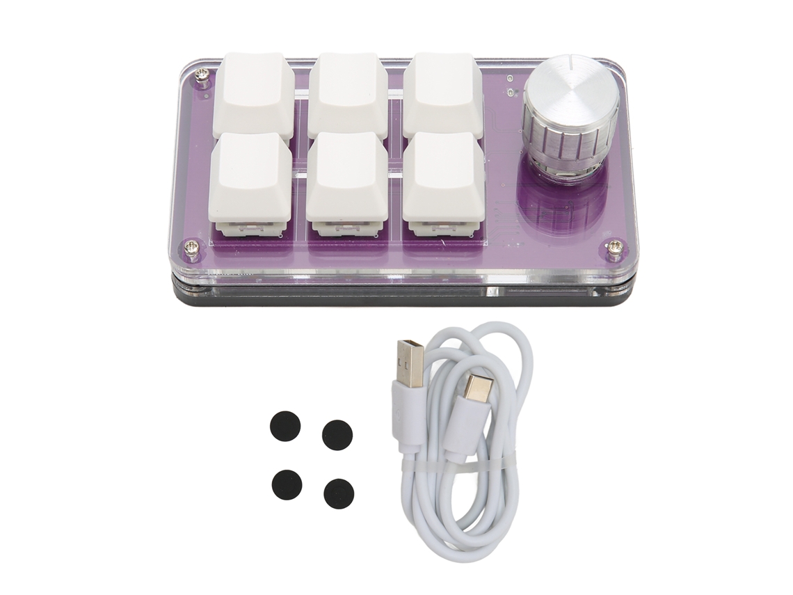 Teclado mecánico para juegos de 6 teclas para usar con una sola mano