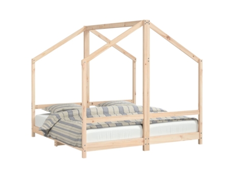 Estructura De Cama Para Niños VIDAXL Marrón Madera (145.5x151x158 cm)