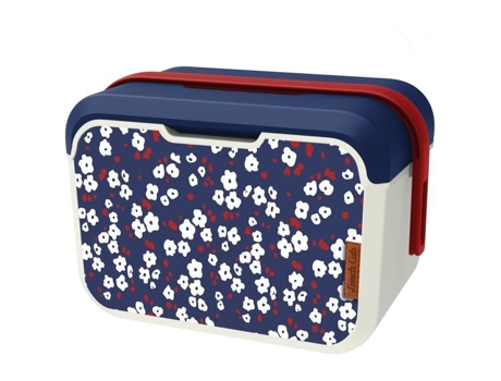 Cub de almoço - EDA - Cherry 5L - Isotherme Glaciere Meal Box - Fleuri Decor - 32,6 x 19,9 x 18,9 cm