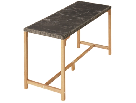 Mesa de bar de ratán Lovas 161 x 64,5 x 99,5 cm