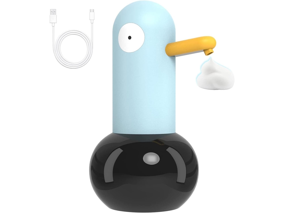 Dispensador automático de jabón líquido, espuma, diseño de patito, sin contacto, Csyy
