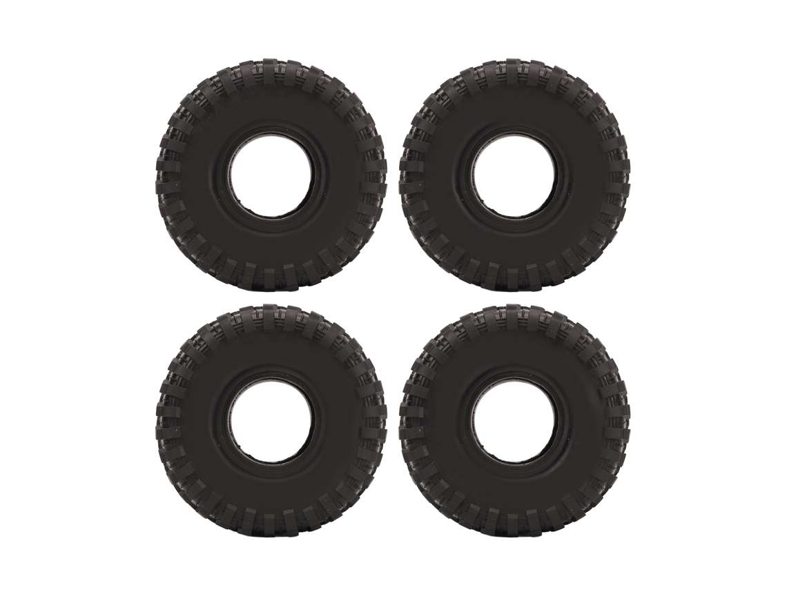 Neumático Para Coche Rc De 1,9 Pulgadas Con Textura Irregular Y Agarre Estable Para Vehículos Todoterreno De Control Remoto A Escala 1/10.