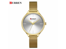Reloj de cuarzo informal para mujer con brazalete de malla milanesa de acero inoxidable. MDUG