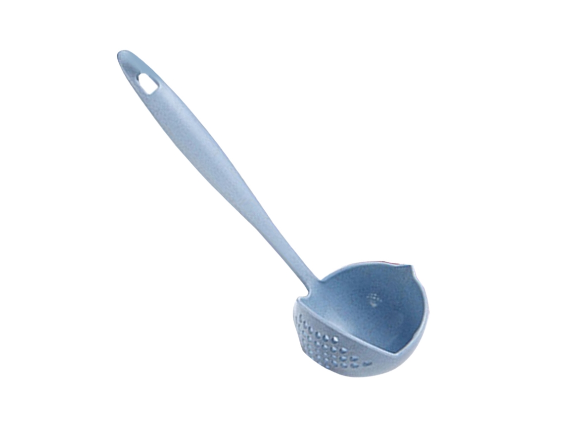 Cuchara filtrante con mango largo 2 en 1 - Azul RNEMITERY