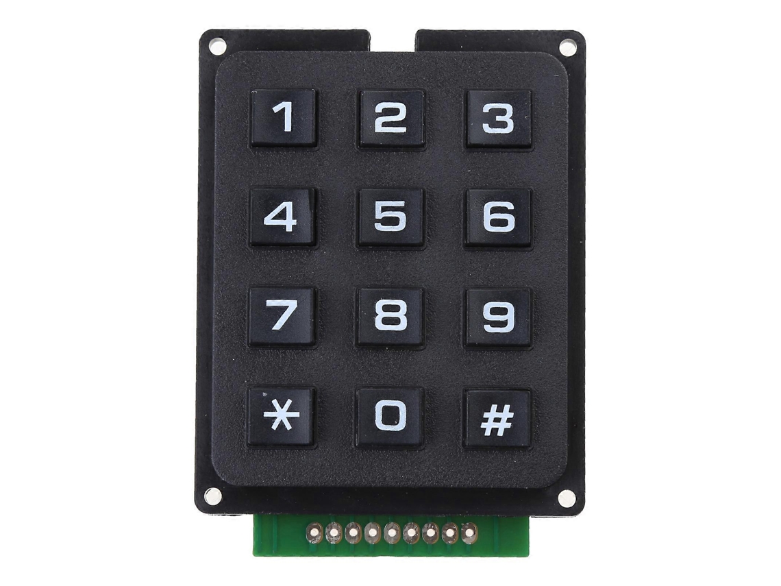 Placa MCU con teclado 3x4, módulos de teclado de 12 teclas, pulsador 3x4, teclado externo, matriz de botones Everley891
