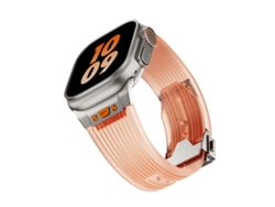 Correa XIAOMOYU para Apple Watch de 42/44/45/49 mm (naranja transparente)