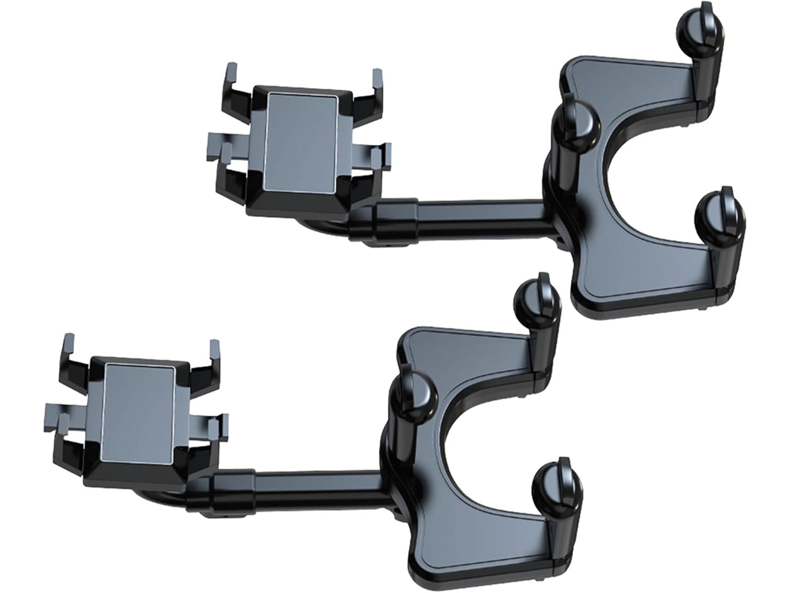 Kit de soporte para teléfono con espejo retrovisor ajustable, montaje rápido sin herramientas, soporte para teléfono para navegación y navegación (2 piezas)